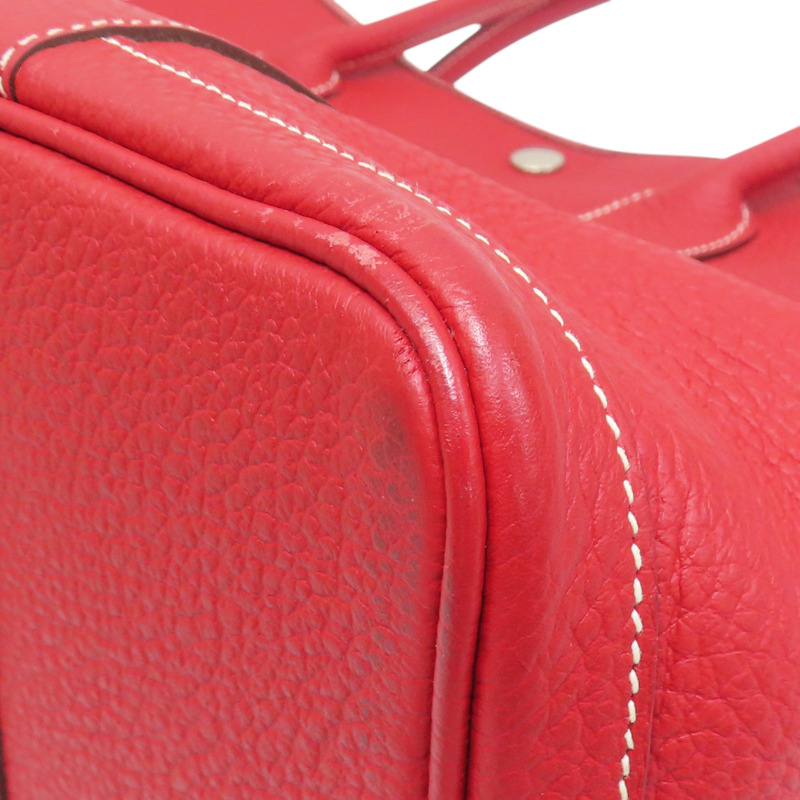 紅色 Negonda牛皮 Garden Party 36 □R刻 手提包【HERMES 愛馬仕】-10