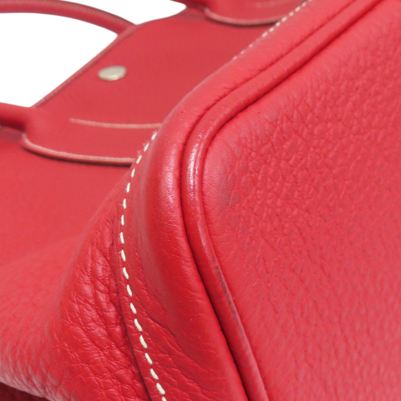 紅色 Negonda牛皮 Garden Party 36 □R刻 手提包【HERMES 愛馬仕】-11