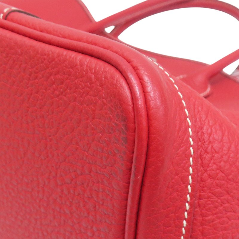 紅色 Negonda牛皮 Garden Party 36 □R刻 手提包【HERMES 愛馬仕】-12