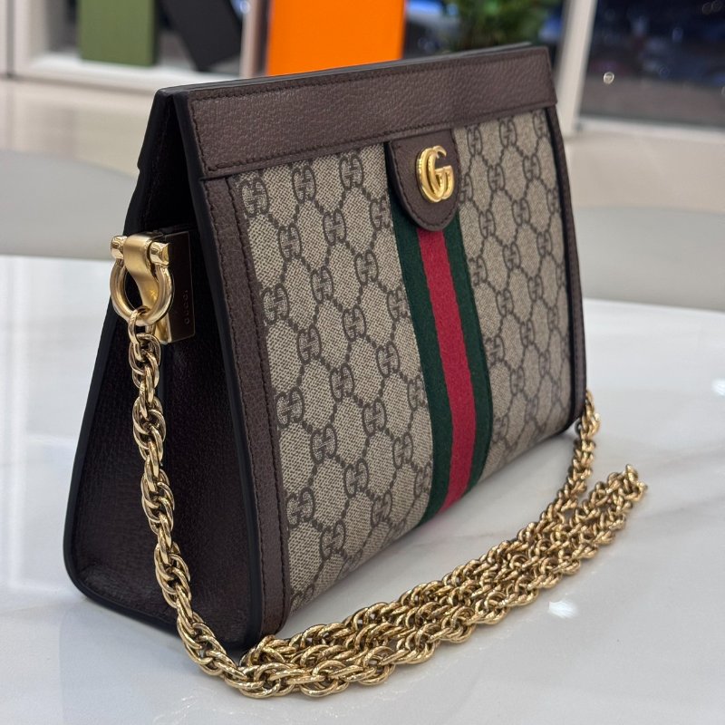 *SHIHNA名牌精品* Gucci Ophidia GG 金鏈磁吸夾子包-2
