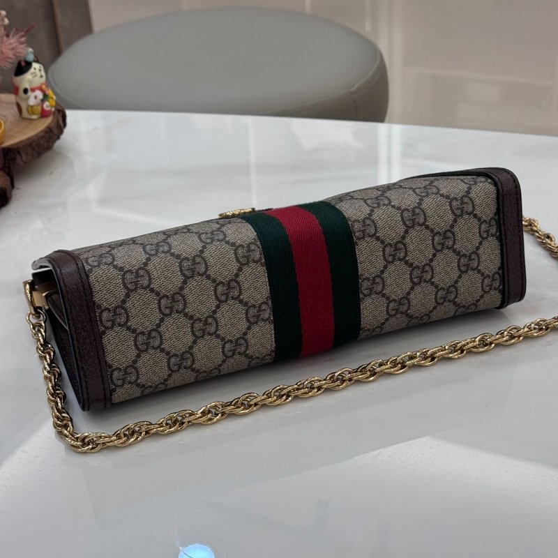 *SHIHNA名牌精品* Gucci Ophidia GG 金鏈磁吸夾子包-6