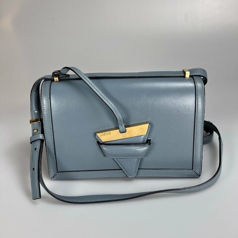 LOEWE  深藍灰Barcelona肩背包中號