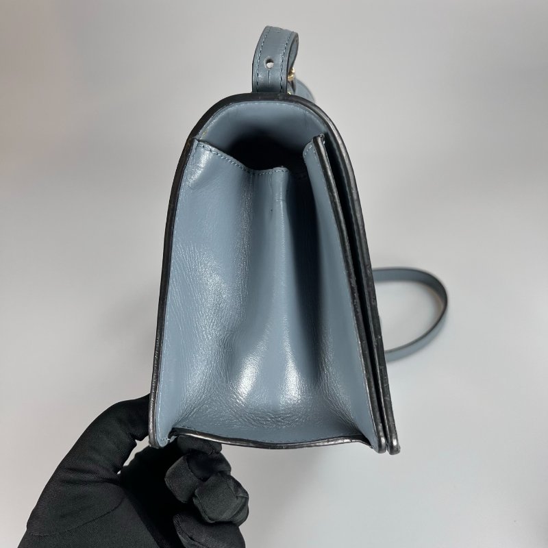 LOEWE 深藍灰Barcelona肩背包中號-1