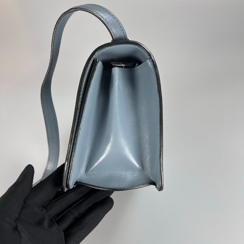 LOEWE 深藍灰Barcelona肩背包中號-2