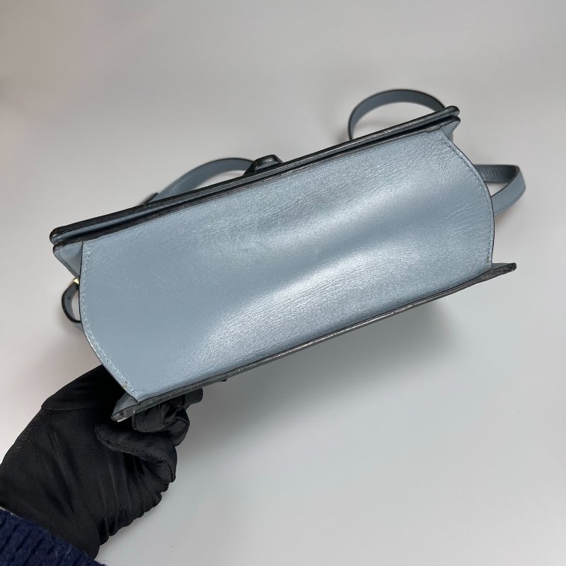 LOEWE 深藍灰Barcelona肩背包中號-3