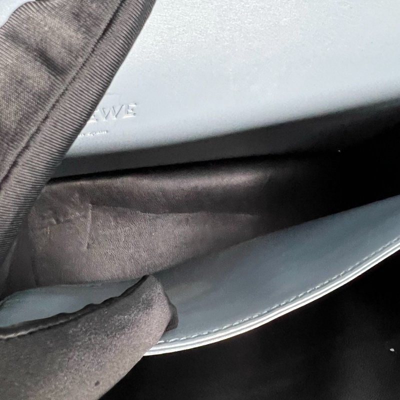 LOEWE 深藍灰Barcelona肩背包中號-5