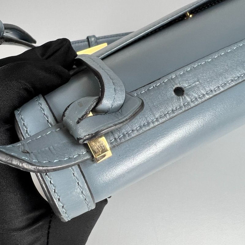 LOEWE 深藍灰Barcelona肩背包中號-11