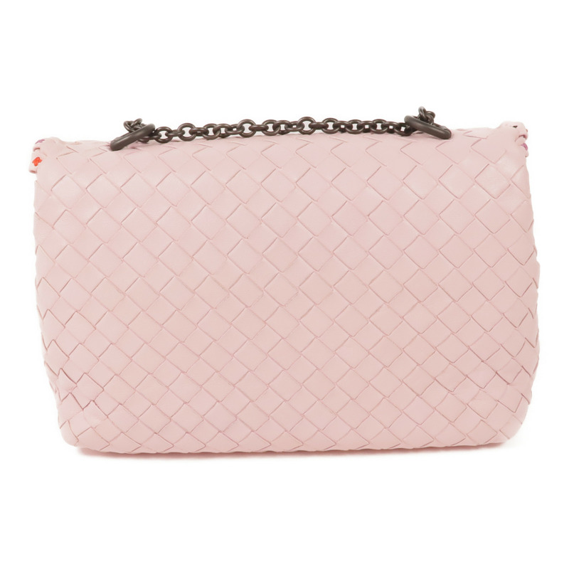 BOTTEGA VENETA 織紋皮革Chain Shoulder鏈帶肩背袋-1