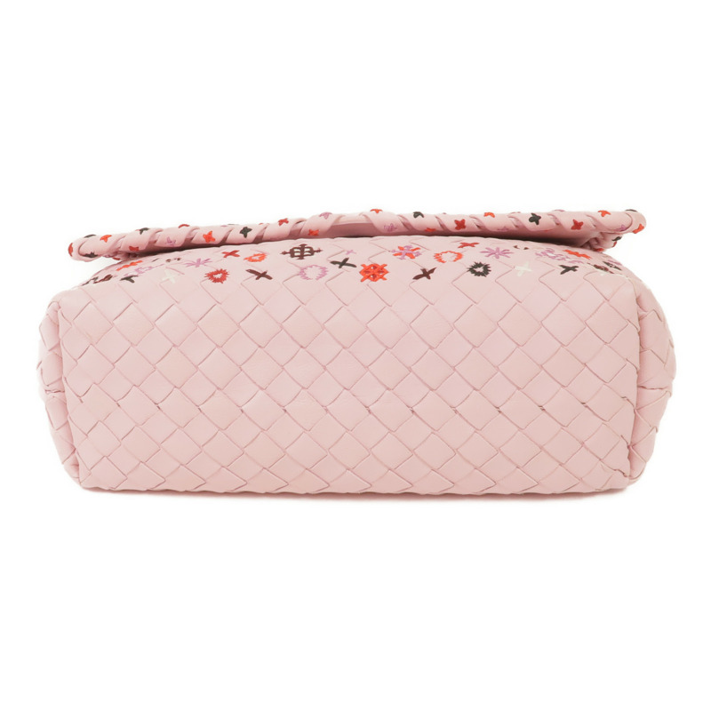 BOTTEGA VENETA 織紋皮革Chain Shoulder鏈帶肩背袋-3