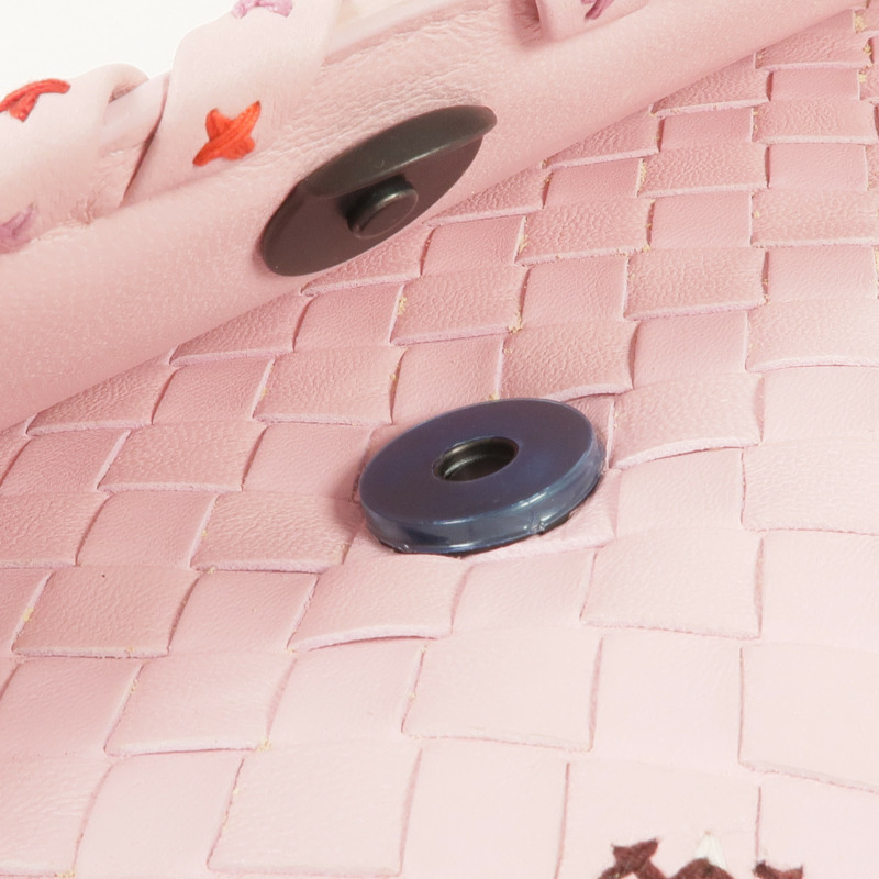 BOTTEGA VENETA 織紋皮革Chain Shoulder鏈帶肩背袋-10