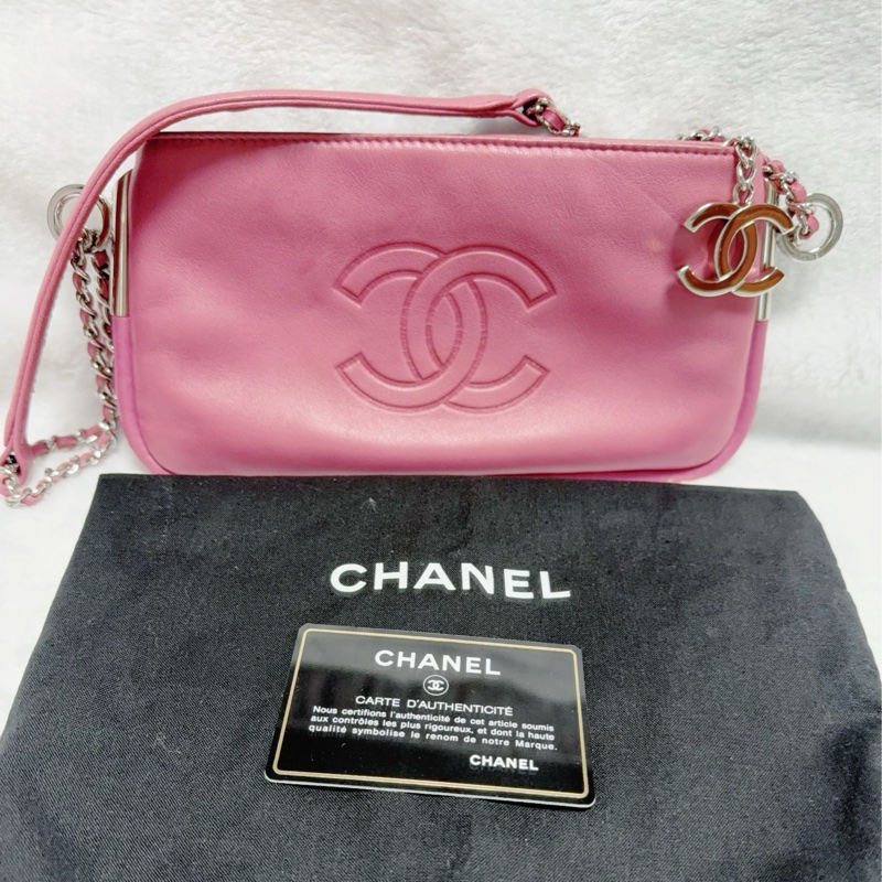 《特價一顆。全網最低價》Chanel香奈兒肩背包 手提包 晚宴包 趕早玫瑰粉包包-5
