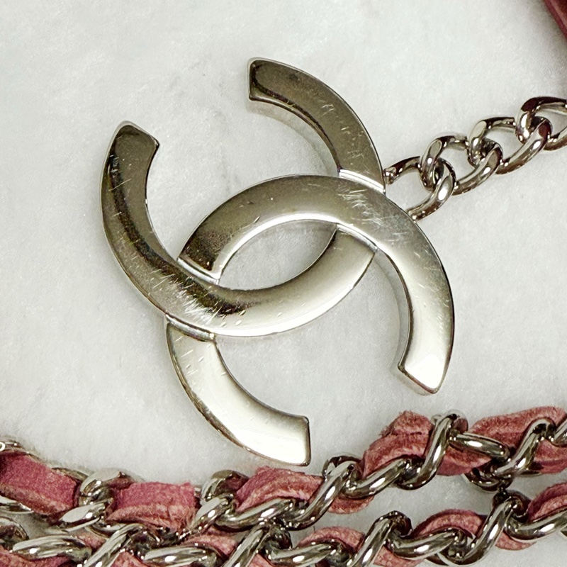 《特價一顆。全網最低價》Chanel香奈兒肩背包 手提包 晚宴包 趕早玫瑰粉包包-25