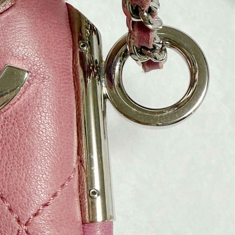 《特價一顆。全網最低價》Chanel香奈兒肩背包 手提包 晚宴包 趕早玫瑰粉包包-32