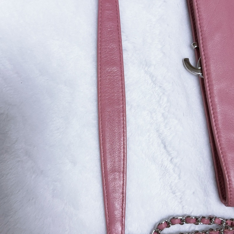 《特價一顆。全網最低價》Chanel香奈兒肩背包 手提包 晚宴包 趕早玫瑰粉包包-44