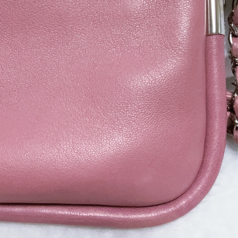 《特價一顆。全網最低價》Chanel香奈兒肩背包 手提包 晚宴包 趕早玫瑰粉包包-46