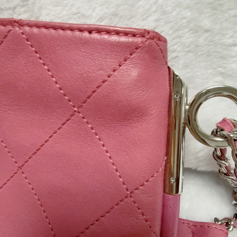 《特價一顆。全網最低價》Chanel香奈兒肩背包 手提包 晚宴包 趕早玫瑰粉包包-36