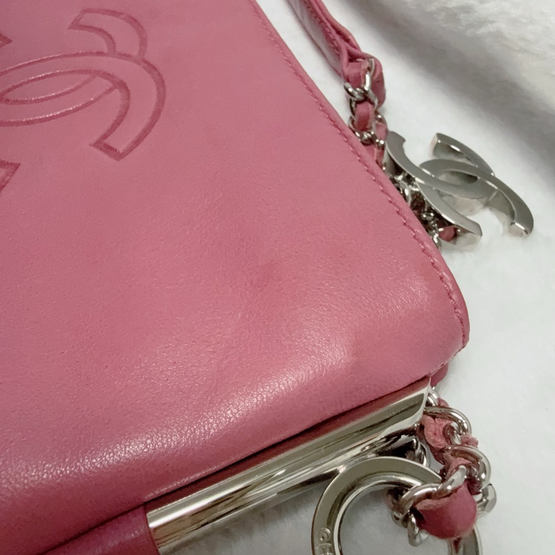 《特價一顆。全網最低價》Chanel香奈兒肩背包 手提包 晚宴包 趕早玫瑰粉包包-38