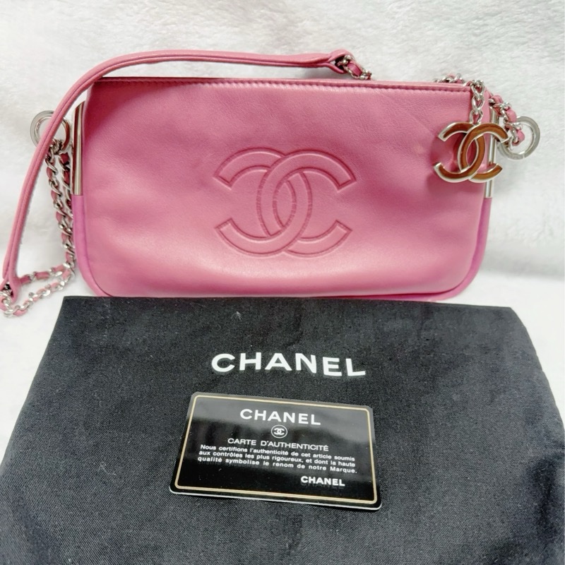 《特價一顆。全網最低價》Chanel香奈兒肩背包 手提包 晚宴包 趕早玫瑰粉包包-0