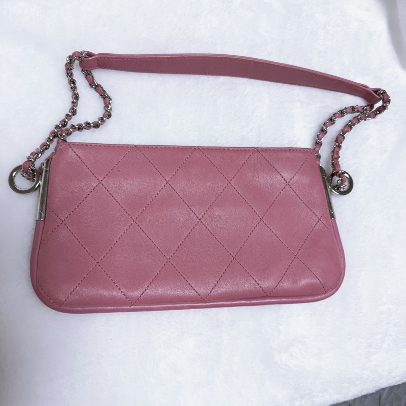 《特價一顆。全網最低價》Chanel香奈兒肩背包 手提包 晚宴包 趕早玫瑰粉包包-2