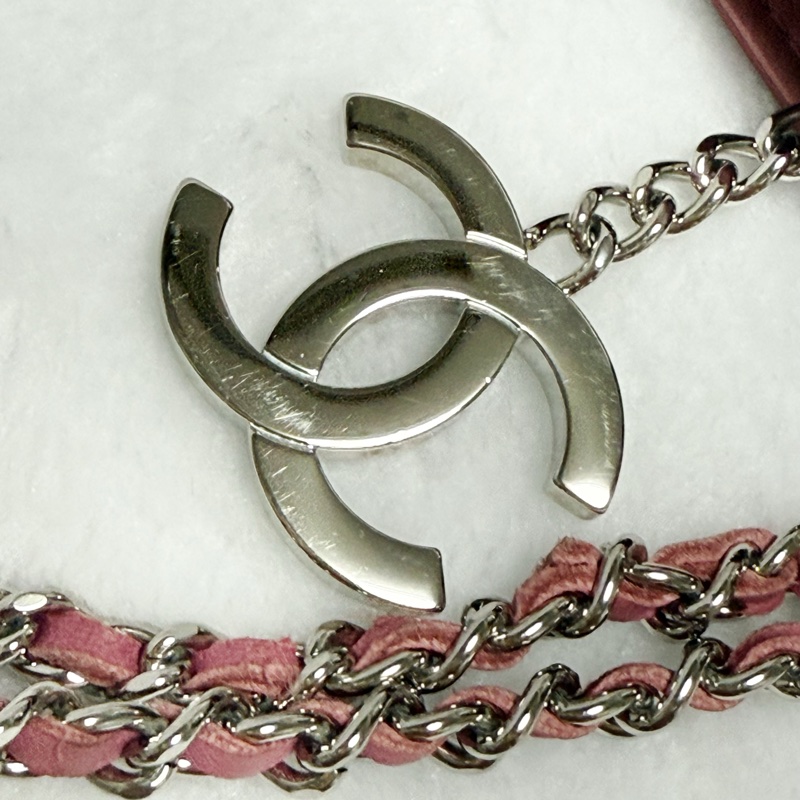 《特價一顆。全網最低價》Chanel香奈兒肩背包 手提包 晚宴包 趕早玫瑰粉包包-4