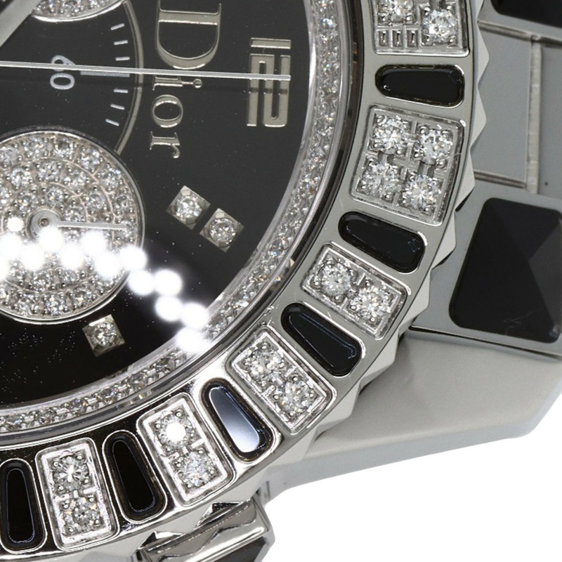 Christian Dior CD11431D 水晶計時鑽石腕錶，不鏽鋼材質，男款-16