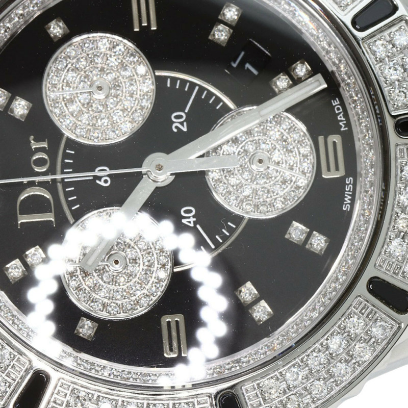 Christian Dior CD11431D 水晶計時鑽石腕錶，不鏽鋼材質，男款-23