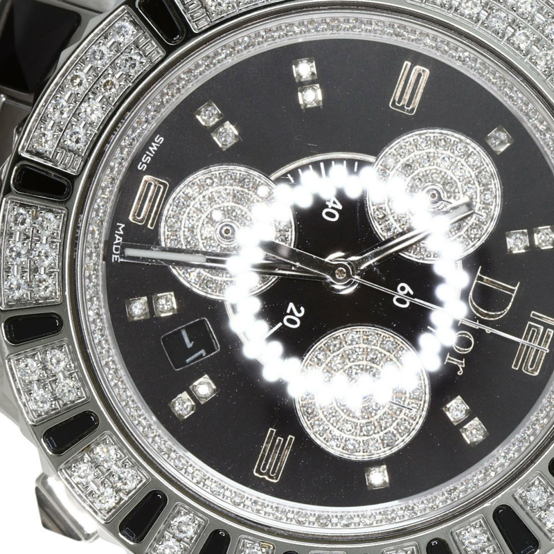 Christian Dior CD11431D 水晶計時鑽石腕錶，不鏽鋼材質，男款-25