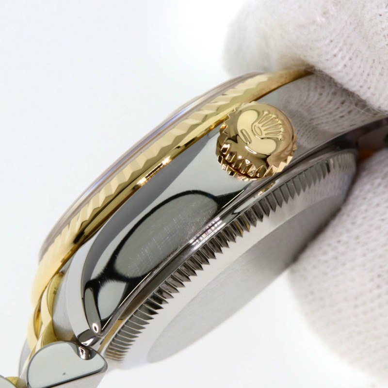 勞力士 179173NGR Datejust 10 件組紅寶石腕錶，不鏽鋼 (SSx18KYG) 女款-11