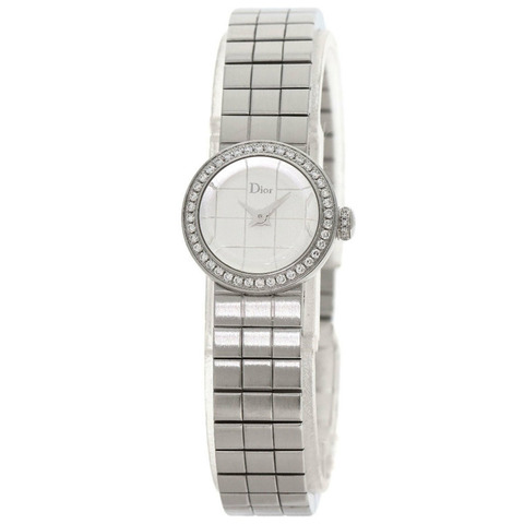 Christian Dior CD040111 La D de Watch，不鏽鋼鑲鑽女錶
