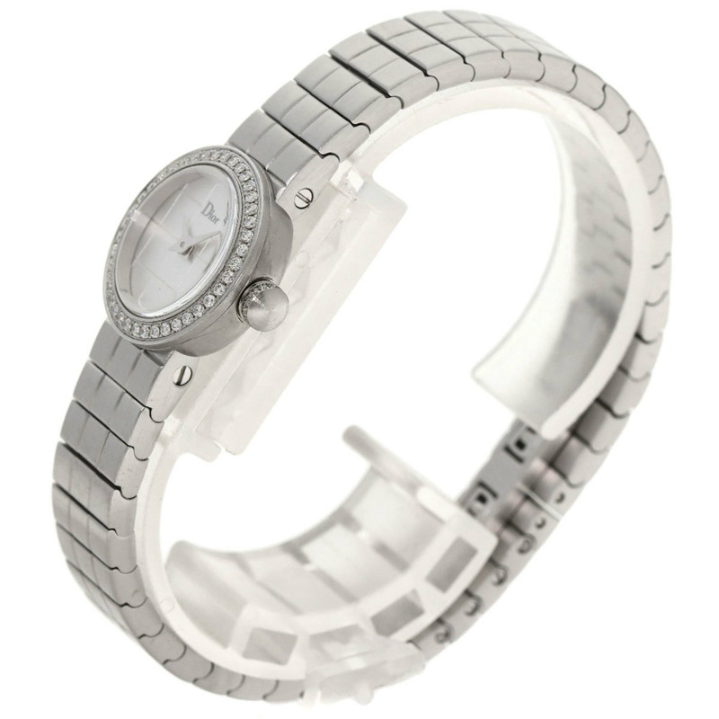 Christian Dior CD040111 La D de Watch，不鏽鋼鑲鑽女錶-1