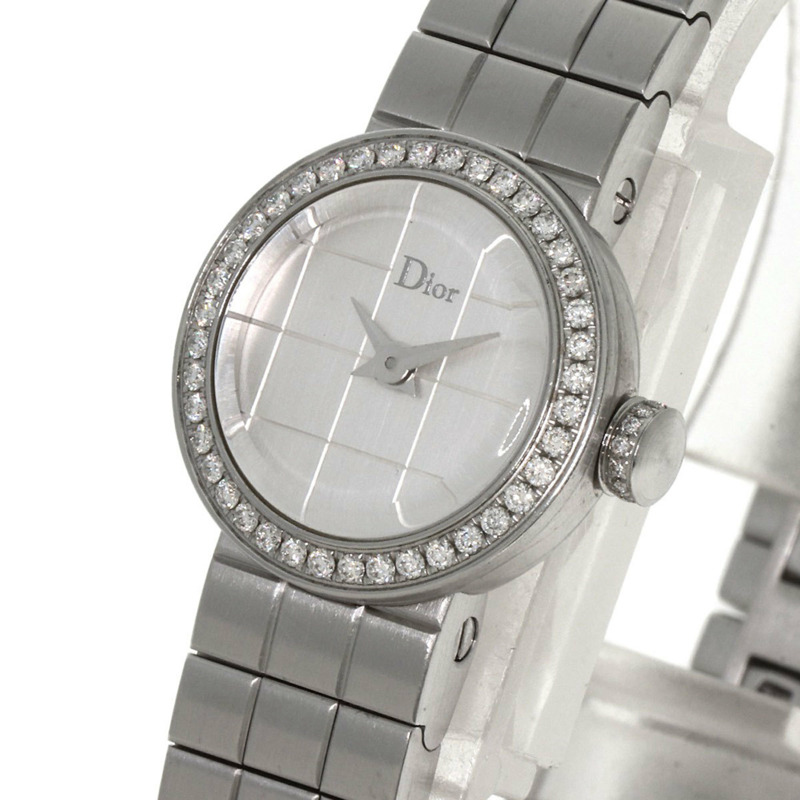 Christian Dior CD040111 La D de Watch，不鏽鋼鑲鑽女錶-2