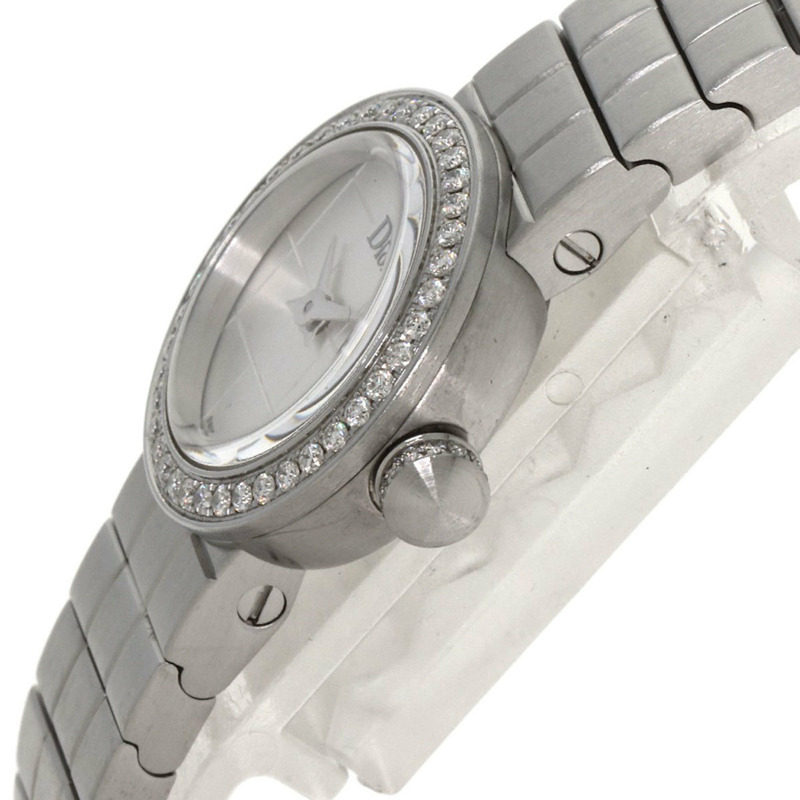 Christian Dior CD040111 La D de Watch，不鏽鋼鑲鑽女錶-4
