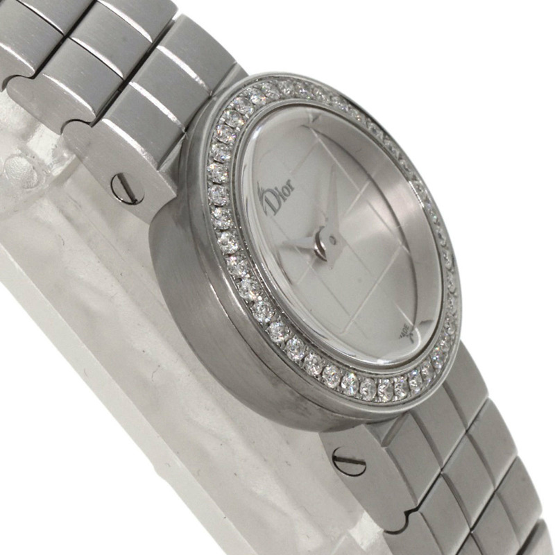 Christian Dior CD040111 La D de Watch，不鏽鋼鑲鑽女錶-5