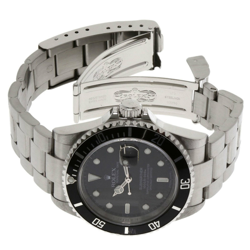 勞力士 16610 潛航者日曆腕錶 不鏽鋼男士腕錶-9