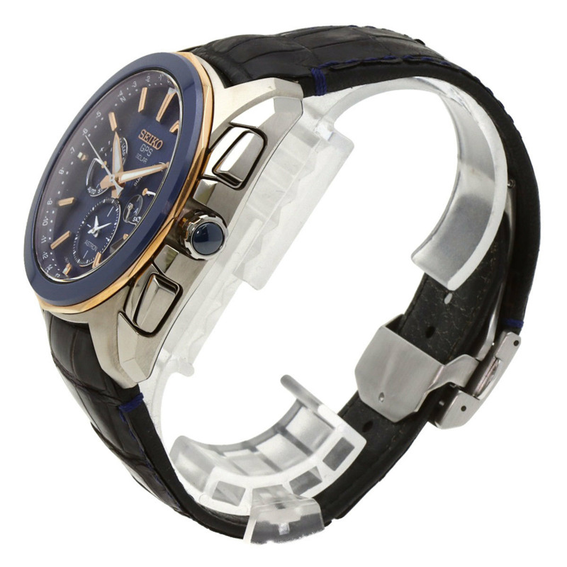 精工 SBXC031 Astron Revolution 系列男士腕錶，鈦陶瓷錶殼搭配皮革錶帶-1