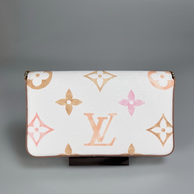 LV M82520/晶片款 拚色老花三合一包-1