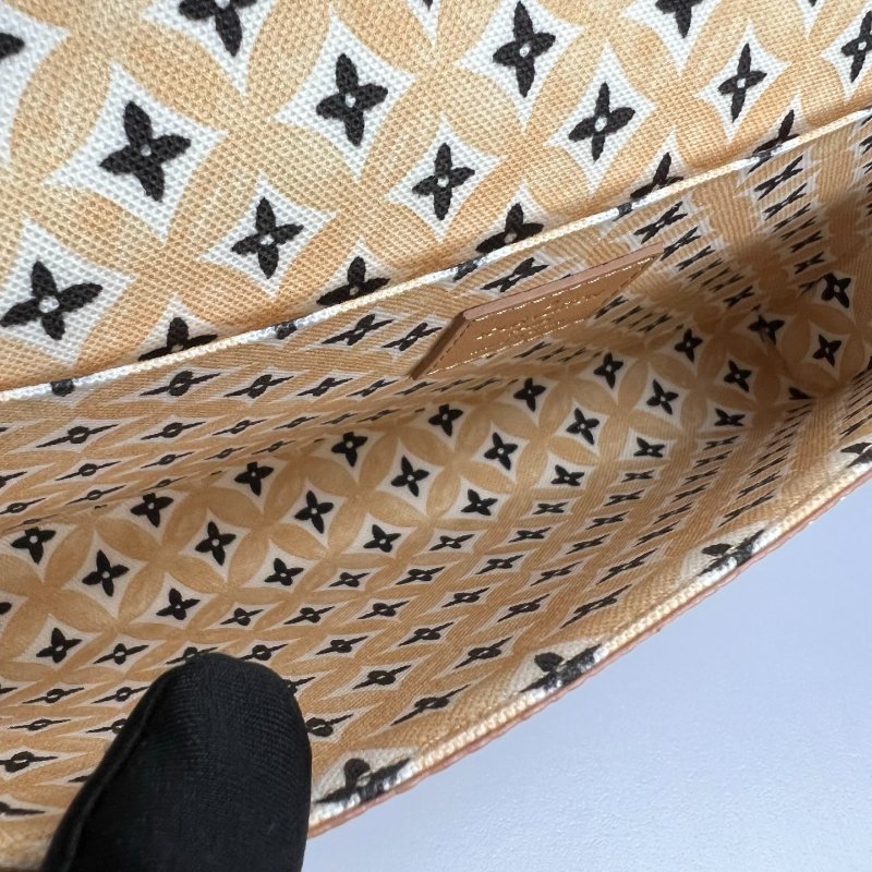 LV M82520/晶片款 拚色老花三合一包-5