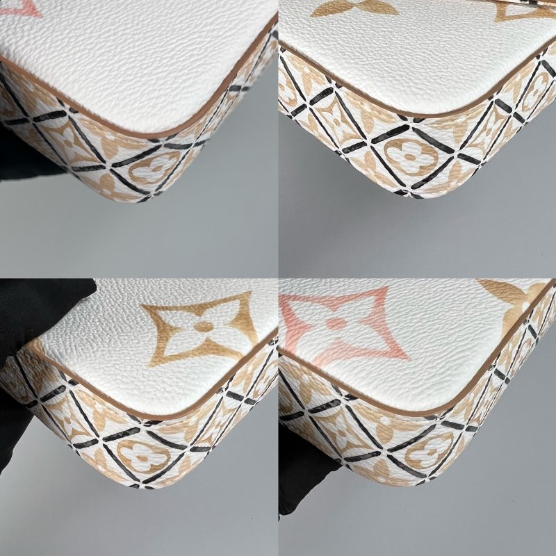 LV M82520/晶片款 拚色老花三合一包-19