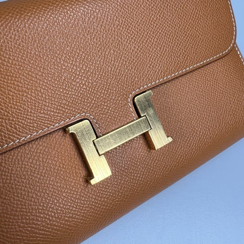 HERMES B刻 金棕CONSTANCE TO GO肩背包-8