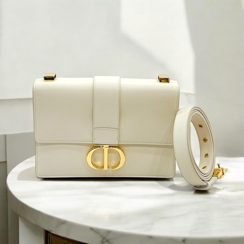 莉亞精品♡ Dior 蒙田30 奶油白金 二手美包