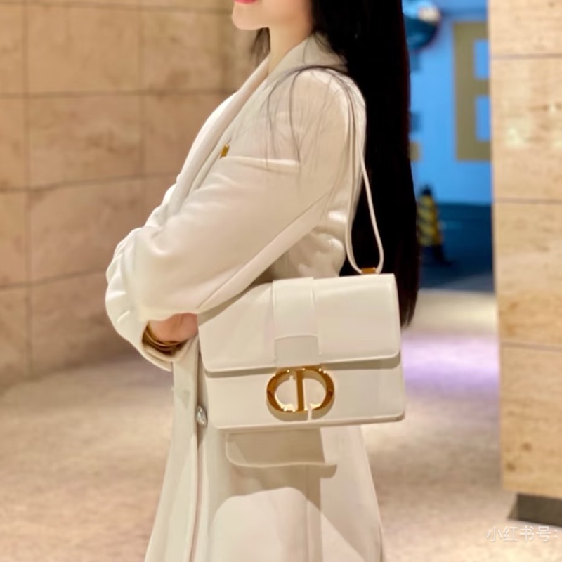莉亞精品♡ Dior 蒙田30 奶油白金 二手美包-1