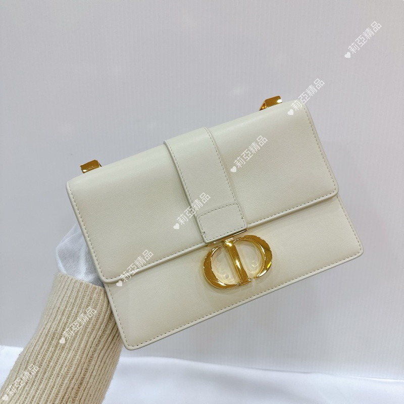 莉亞精品♡ Dior 蒙田30 奶油白金 二手美包-2
