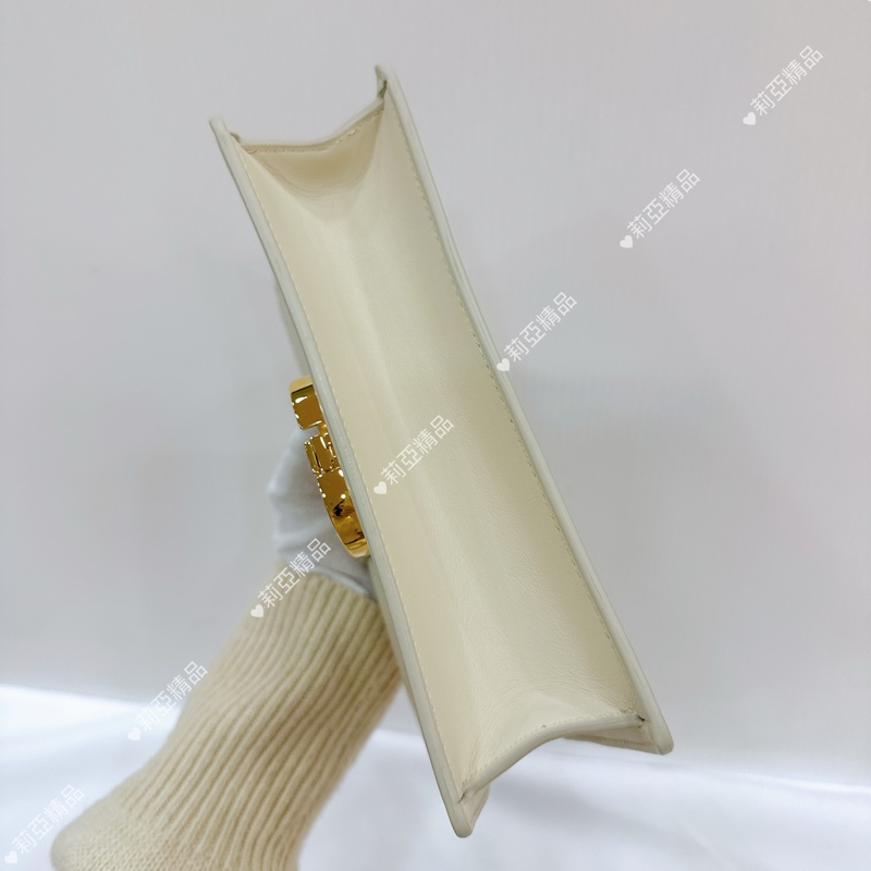 莉亞精品♡ Dior 蒙田30 奶油白金 二手美包-7