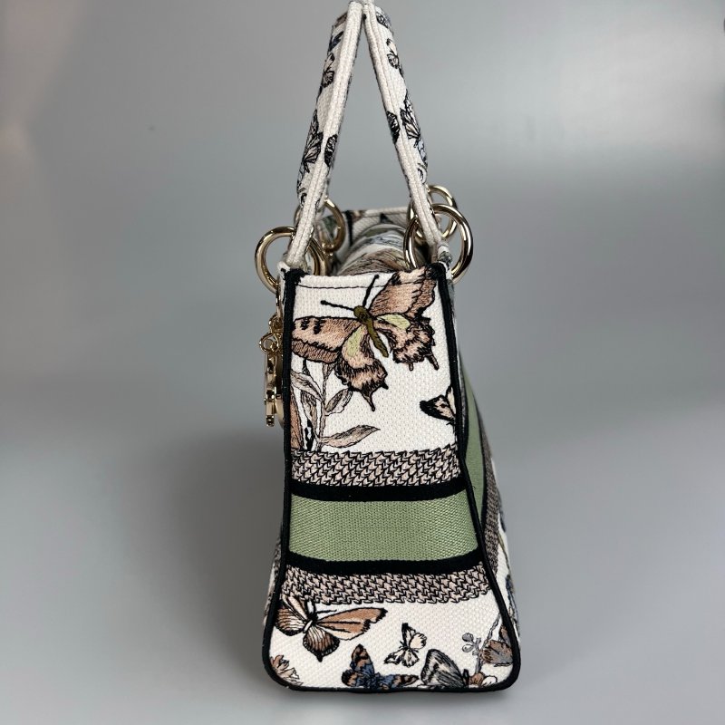 DIOR   帆布Blurred Flowers Corn 黛妃包-2