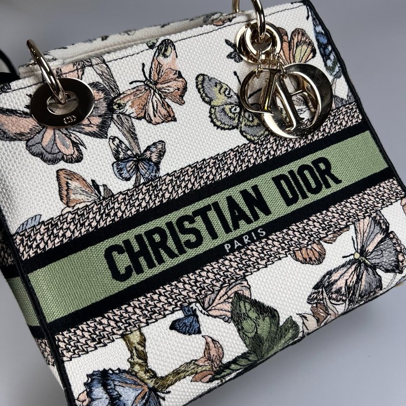 DIOR   帆布Blurred Flowers Corn 黛妃包-5