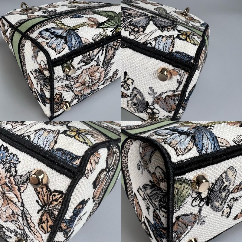 DIOR   帆布Blurred Flowers Corn 黛妃包-15