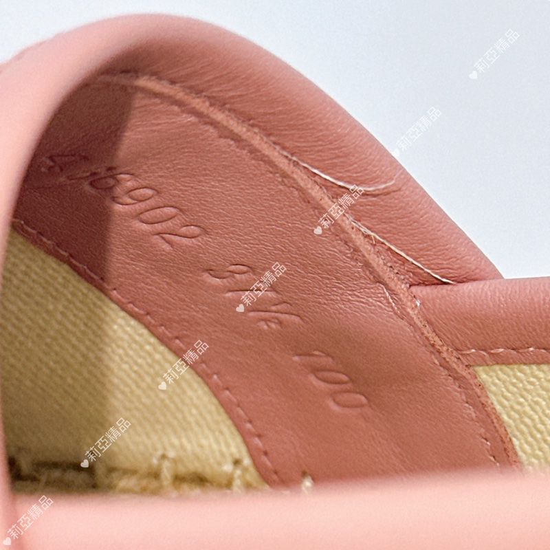 莉亞精品♡ Gucci 老花漁夫鞋 粉#37.5 全新閒置品-11