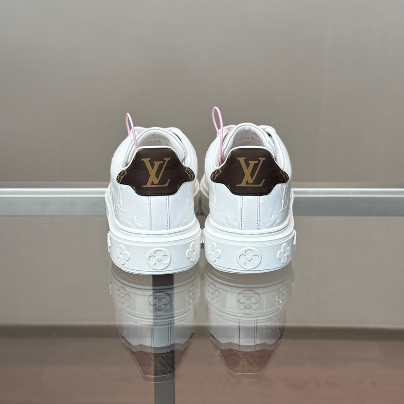 98新LOUIS VUITTON/路易威登 Time Out 白色浮雕滿印板鞋 尺碼/34.5碼-2