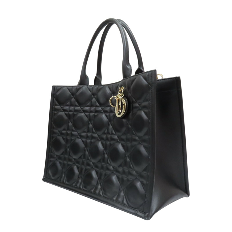 黑色牛皮 Book Tote 中型托特 兩用包 M1324【Dior 迪奧】 M1324OWHP_M900-2