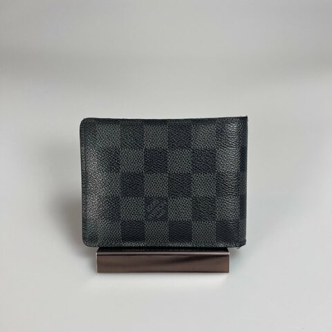 LV N63211 黑棋盤格Damier Graphite 對開短夾